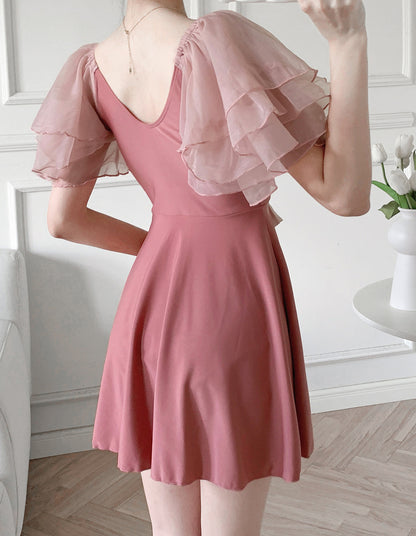 chiffon dress one-piece